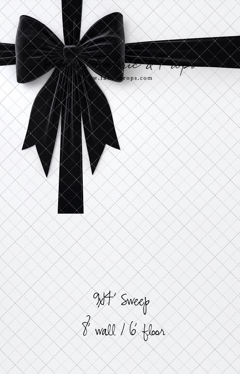 RTS Wrapped In Noir - 9x14' Sweep Wrinkle-Free Fabric -Banding/Dirt - 60% Off - 2 available