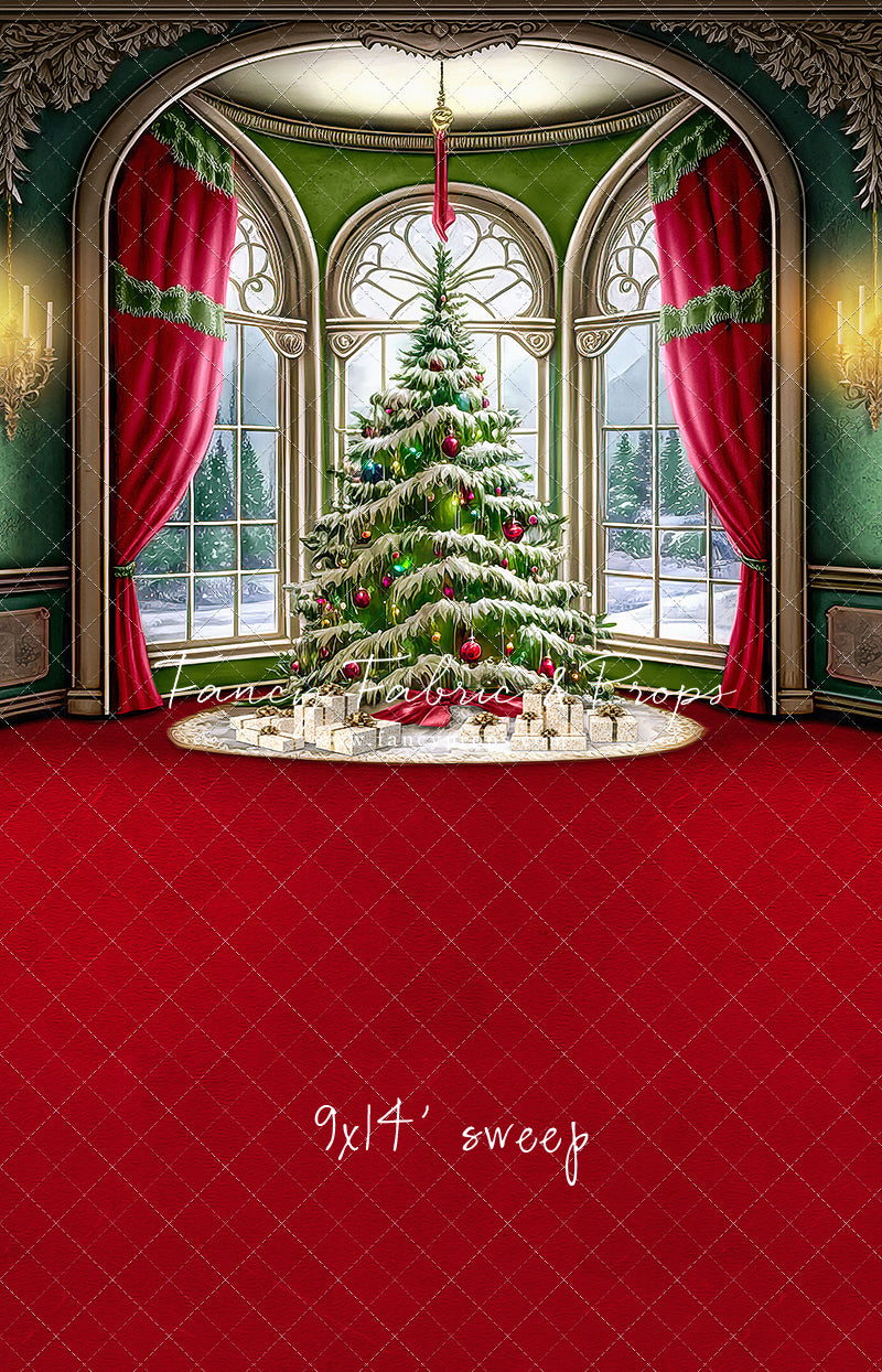 Cathedral Christmas - Red Carpet Option - with Sweep Option