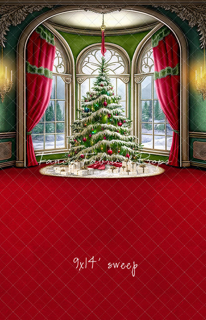 Cathedral Christmas - Red Carpet Option - with Sweep Option