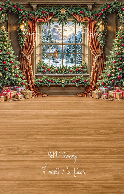 Frosted Pines & Presents - with Sweep Option