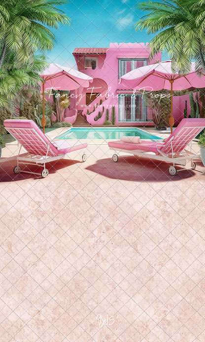 Barbie's Poolside Vacation - Pavement Floor - With Sweep Option
