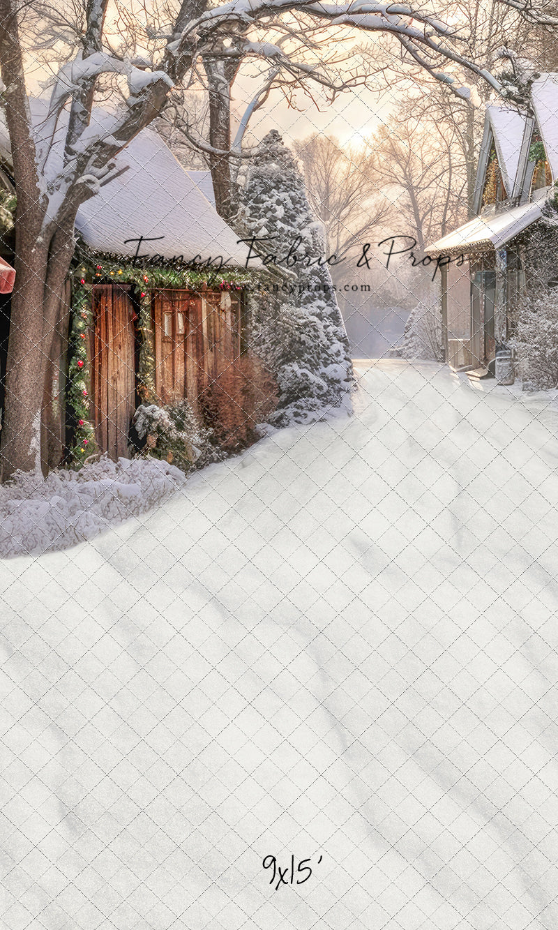 Country Christmas Store Street - with Sweep Option