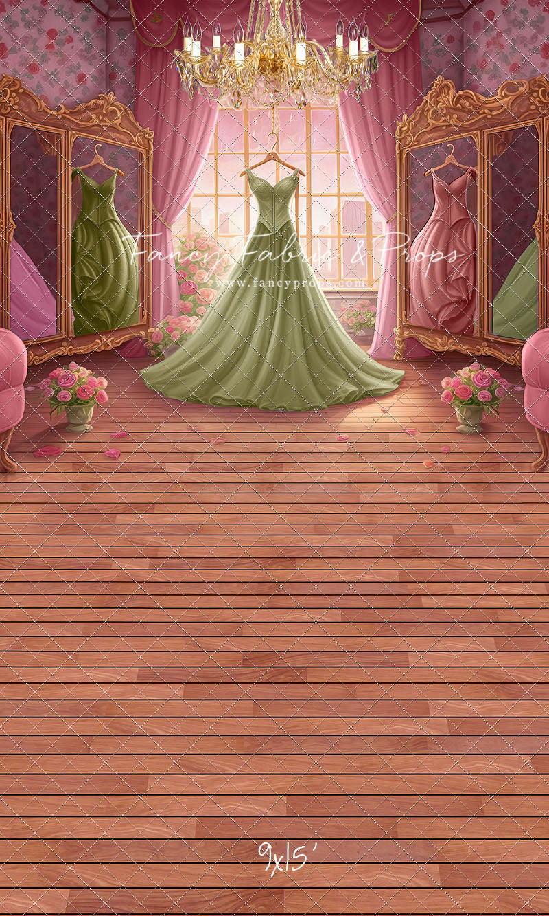 Dress Like A Princess - Green Dress - With Sweep Option