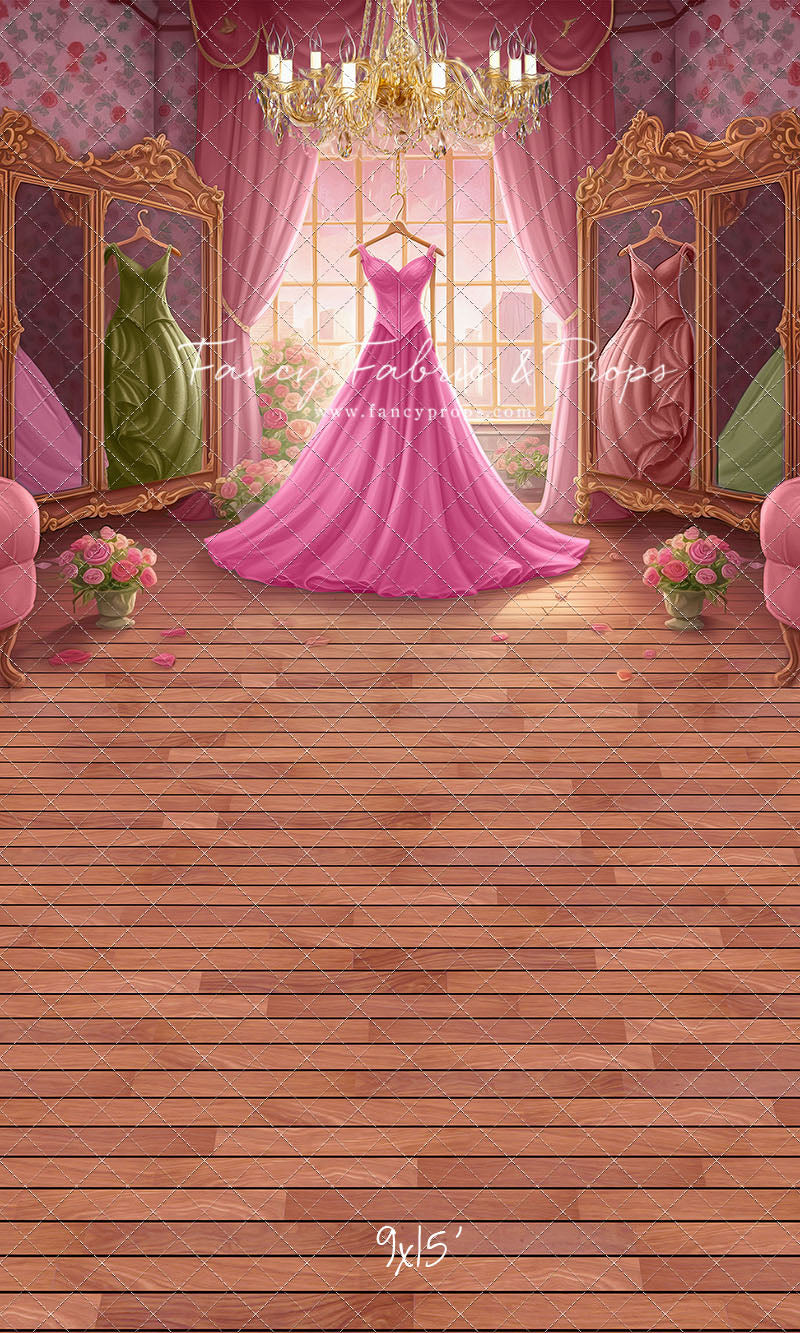 Dress Like A Princess - Pink Dress/Pink Curtains - With Sweep Option