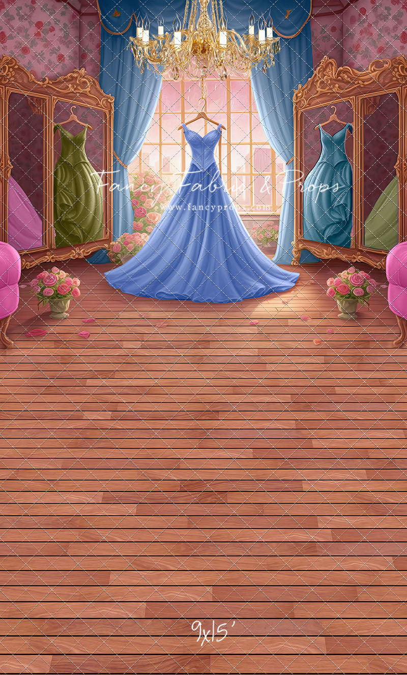 Dress Like A Princess - Dark Blue Dress - With Sweep Option