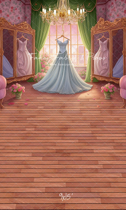 Dress Like A Princess - Ice Blue Dress - With Sweep Option