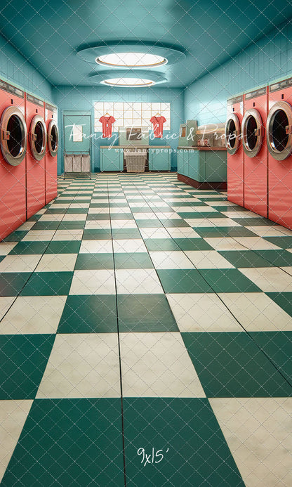 Laundry Day - Blue With Double Washers- With Sweep Option