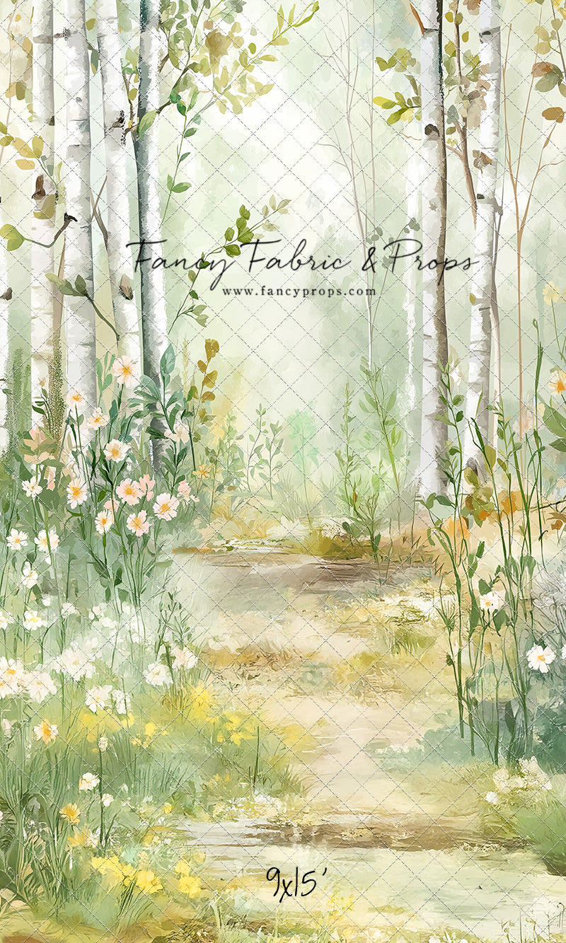 Painted Birch Forest - With Sweep Option