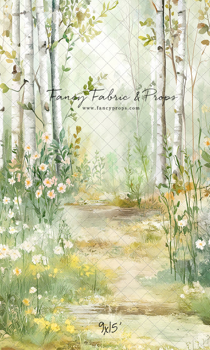 Painted Birch Forest - With Sweep Option