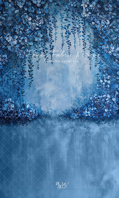 Painted Indigo Florals - Sweep Only