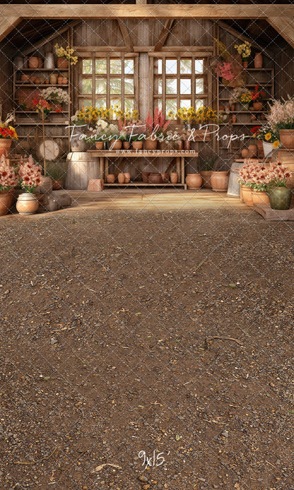 Rustic Greenhouse Blooms - With Sweep Option