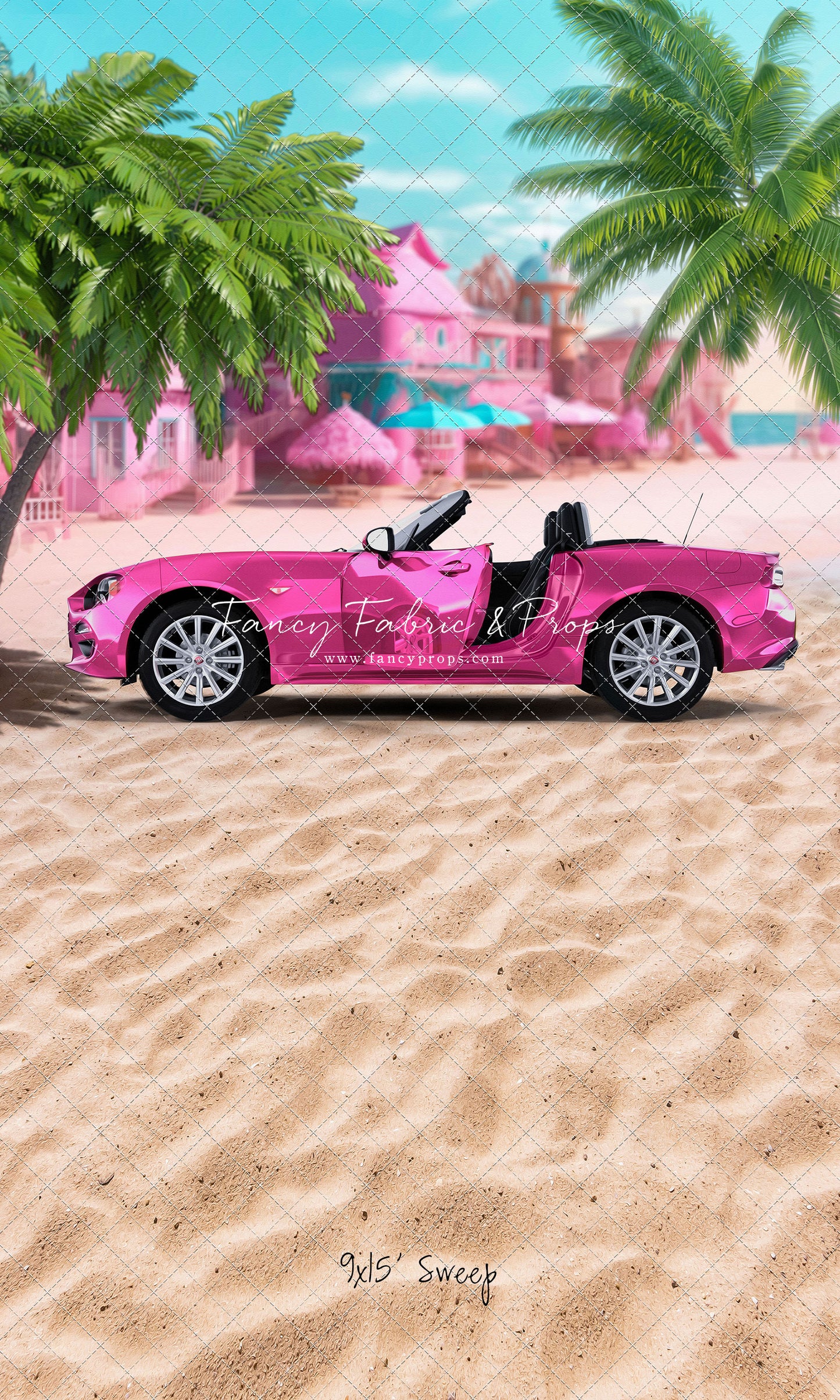 Beach Convertible -Pink - With Sweep Option
