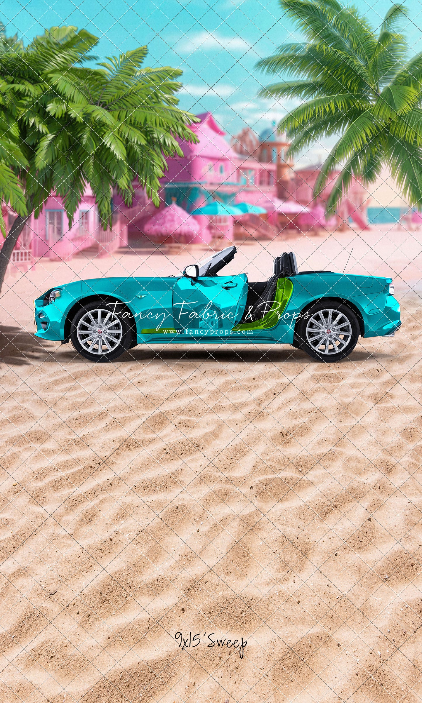 Beach Convertible -Teal Blue - With Sweep Option