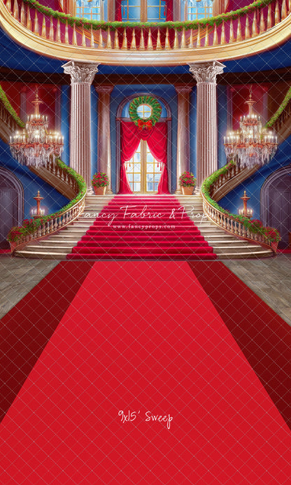 Belle's Royal Staircase - Red Carpet - With Sweep Option