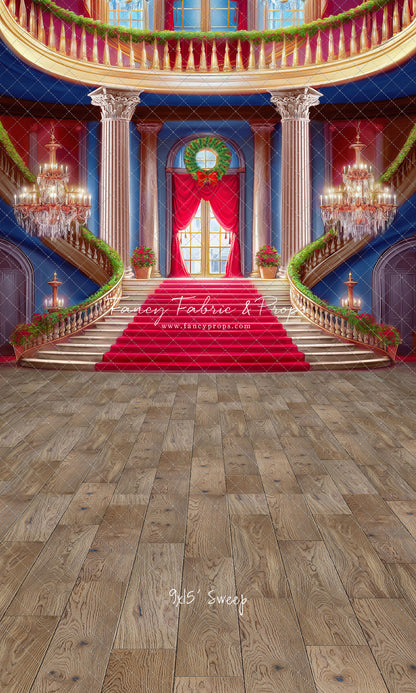 Belle's Royal Staircase -Wood Floor - With Sweep Option