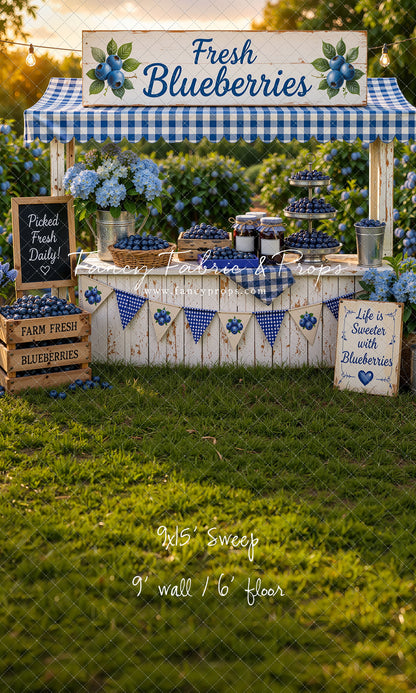 Blueberry Patch Market - With Sweep Option