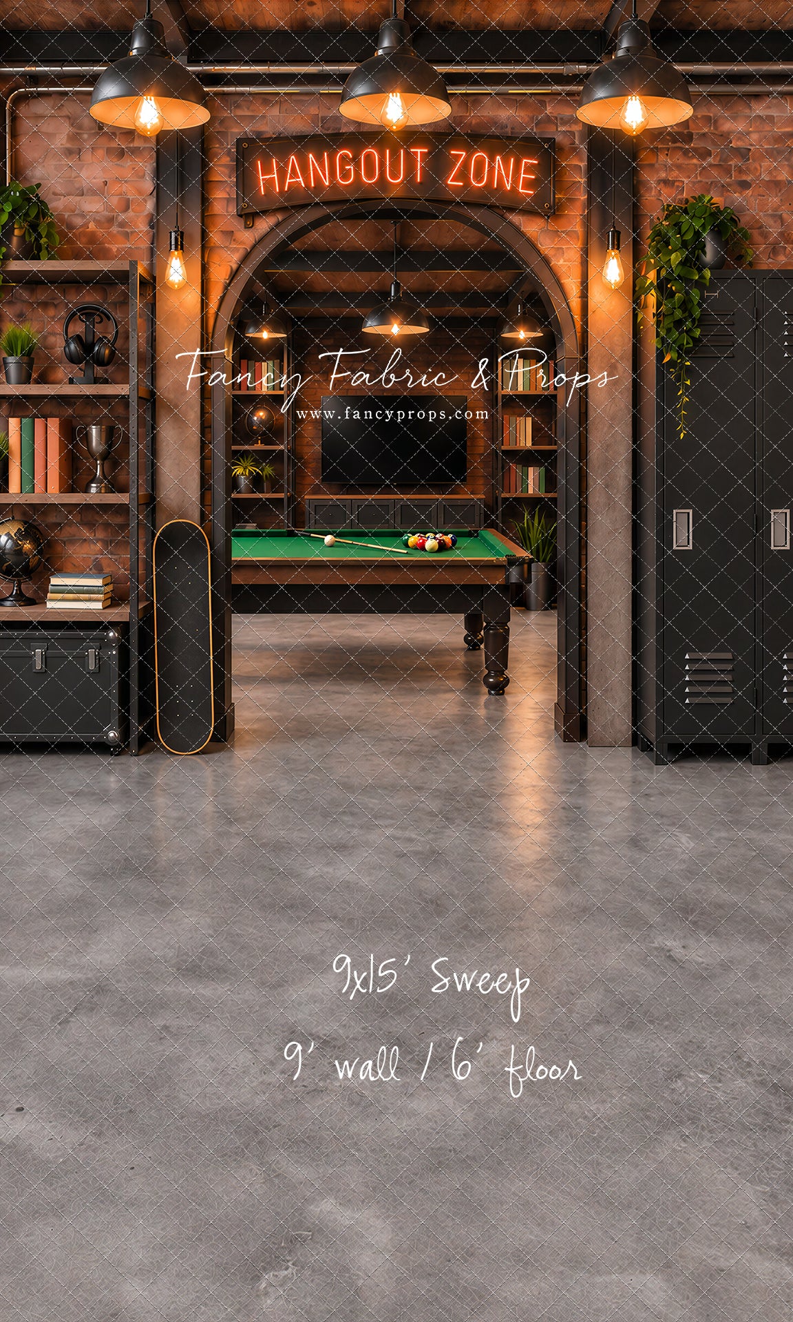 Industrial Loft Hangout Zone - With Sweep Option
