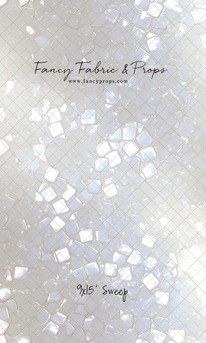 Iridescent White Sparkle