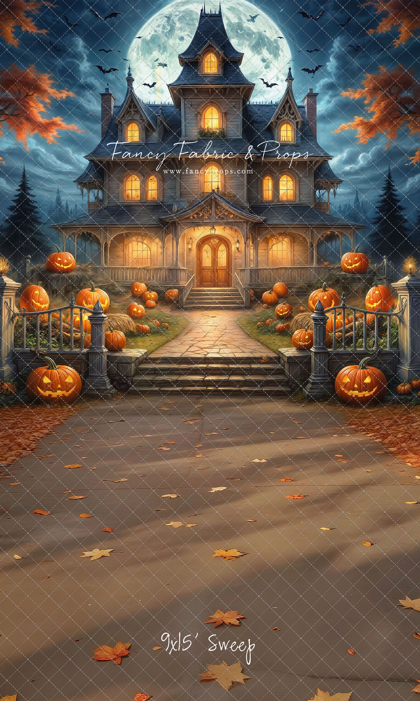 Moonlit Jack-O-Lantern Estate - With Sweep Option
