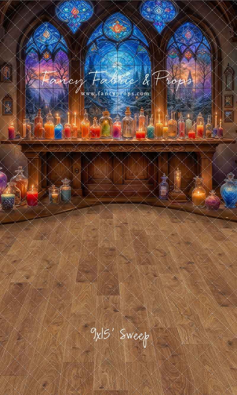 Mystic Potion Emporium - Wood Floor - With Sweep Option