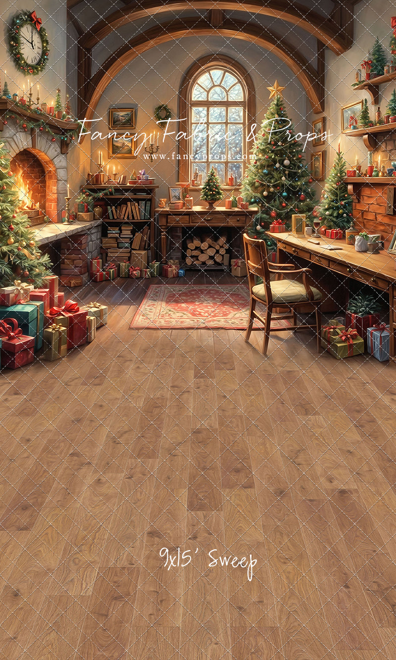 Santa's Winter Cabin - with Sweep Option