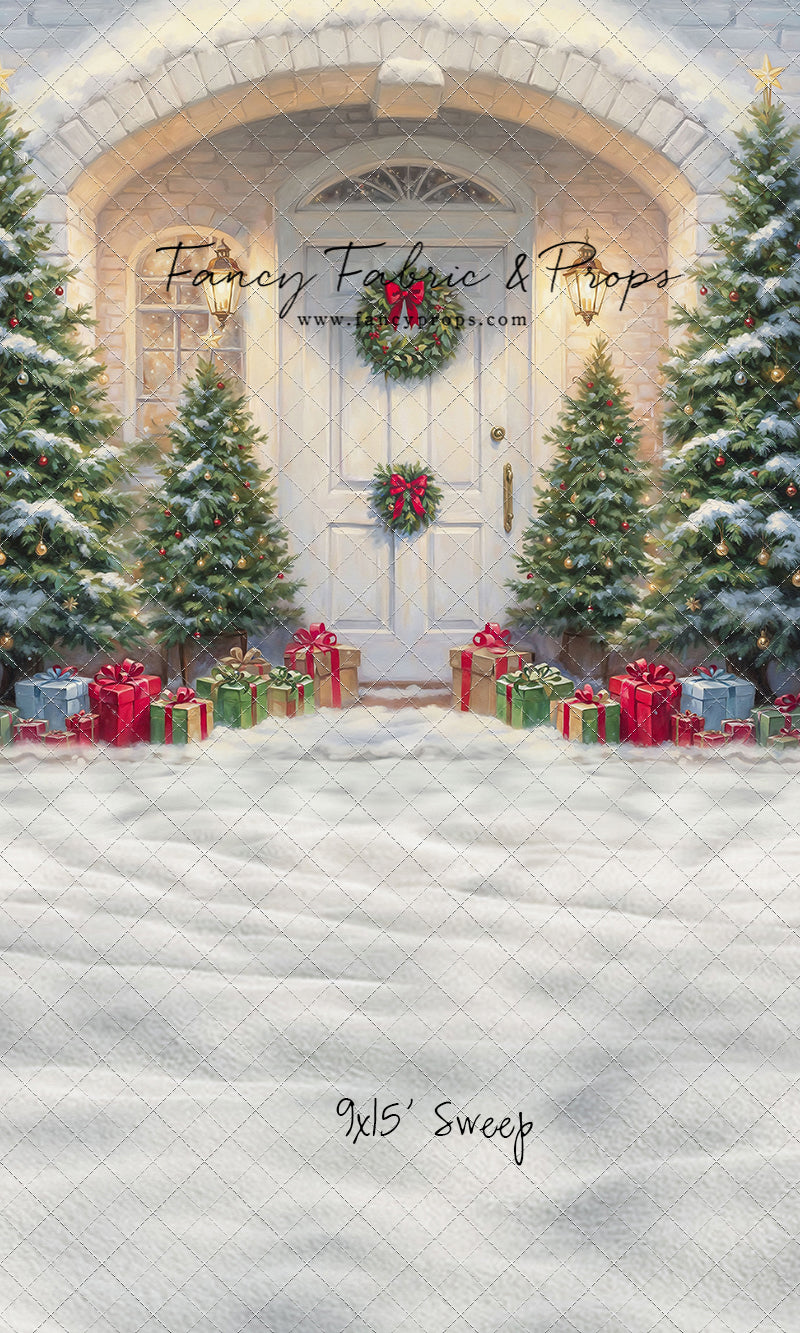 Snowy Doorstep Delight - With Sweep Option