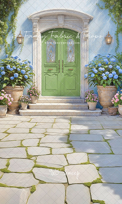 Summertime Patio - Green Door - With Sweep Option