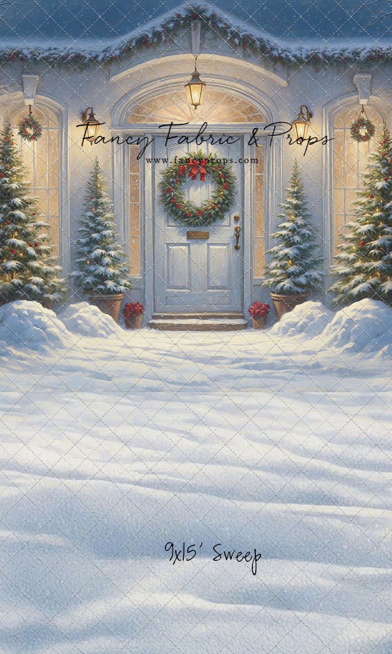 White Christmas Welcome - With Sweep Option