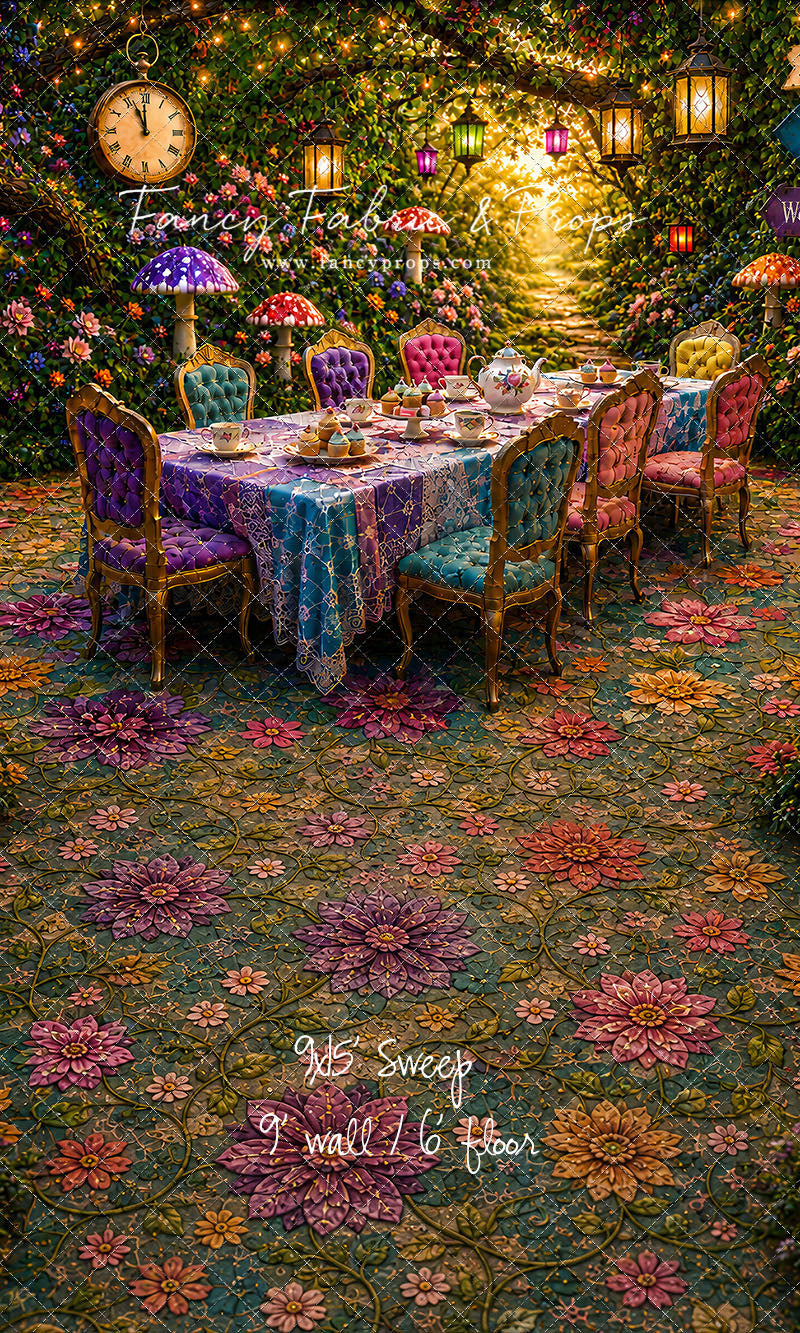 Blooming Garden Tea Party - With Sweep Option