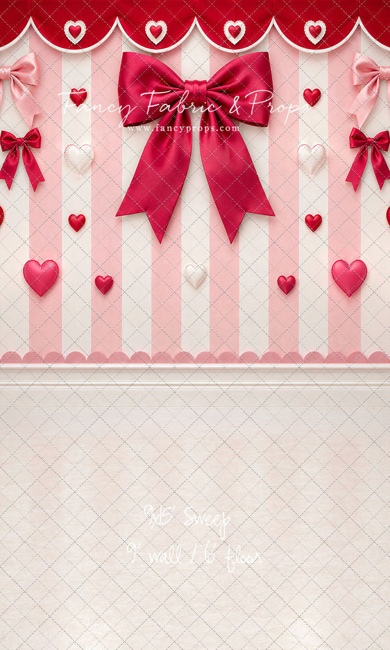 Bow Tied Valentine Wall - With Sweep Option