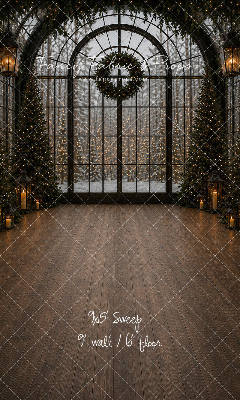 Evening Christmas Window - with Sweep Option