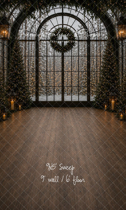 Evening Christmas Window - with Sweep Option