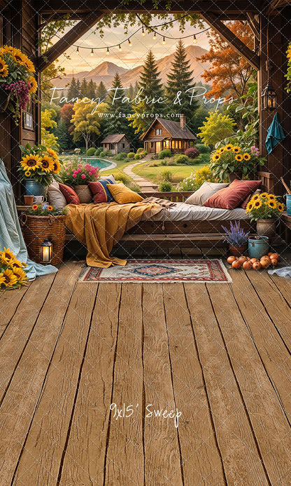 Autumn Sunflower Hideaway - With Sweep Option