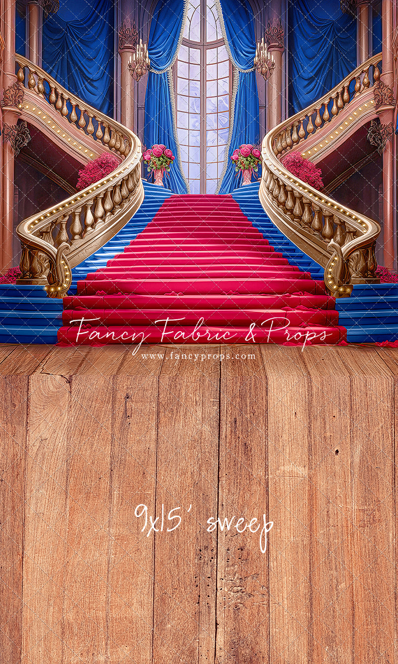 Ballroom Royal Staircase - Royal & Red - With Sweep Option