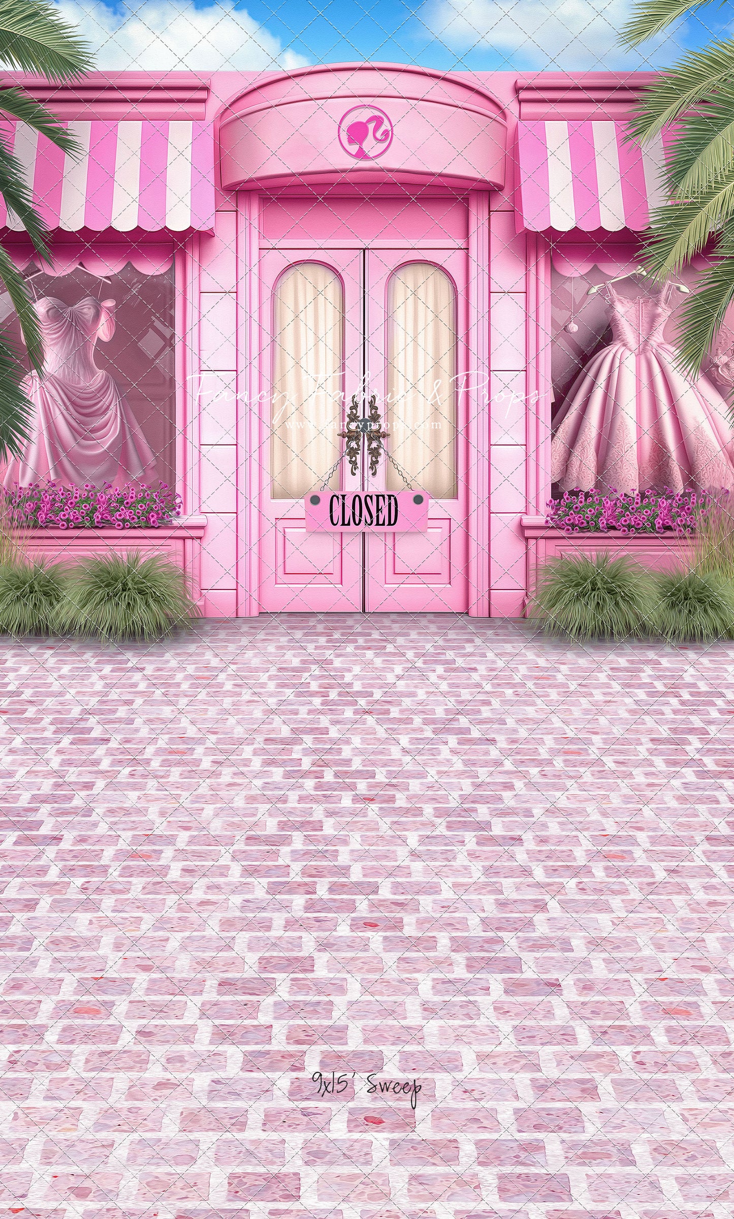 Barbie Boutique - With Pink Brick - With Sweep Option