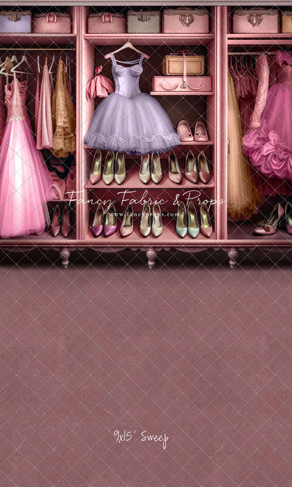 Barbie's Fabulous Wardrobe - Purple Dress Option - With Sweep Option