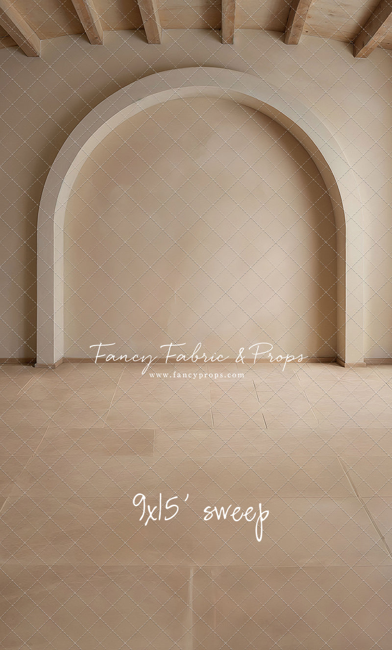 Beige Elegant Arch - Tile Floor - With Sweep Option