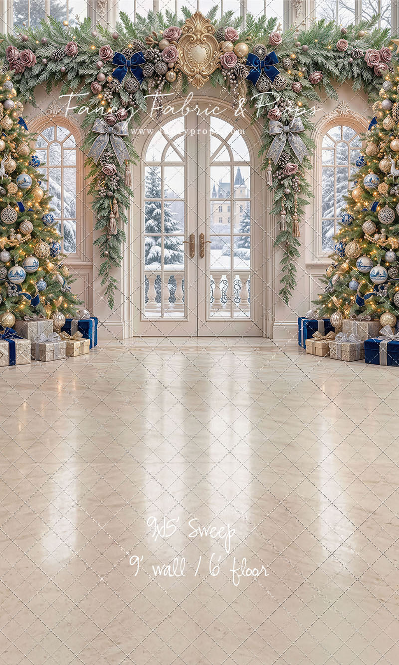 Blue Christmas Foyer - with Sweep Option