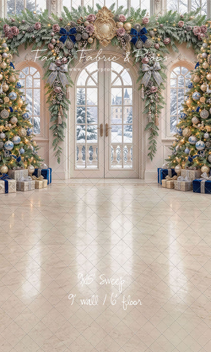 Blue Christmas Foyer - with Sweep Option
