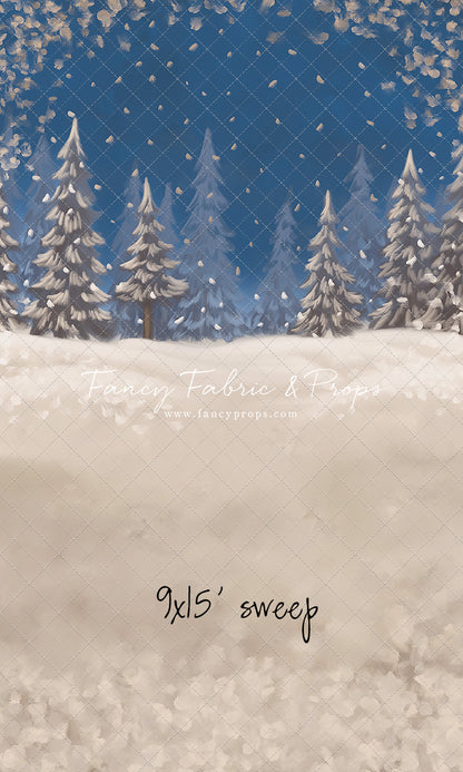 Blue Snowy Sky - with Sweep Option