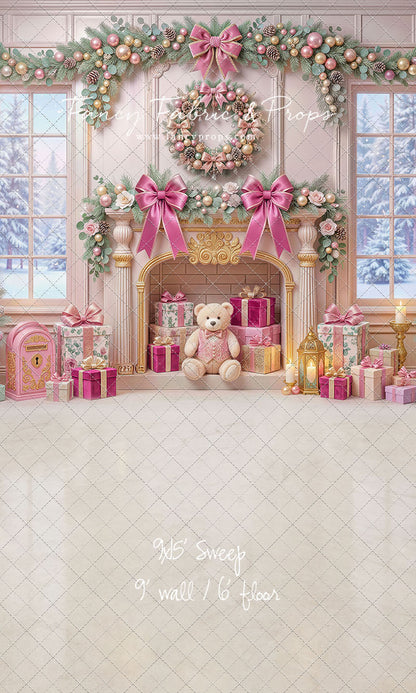 Blush Holiday Hearth - with Sweep Option