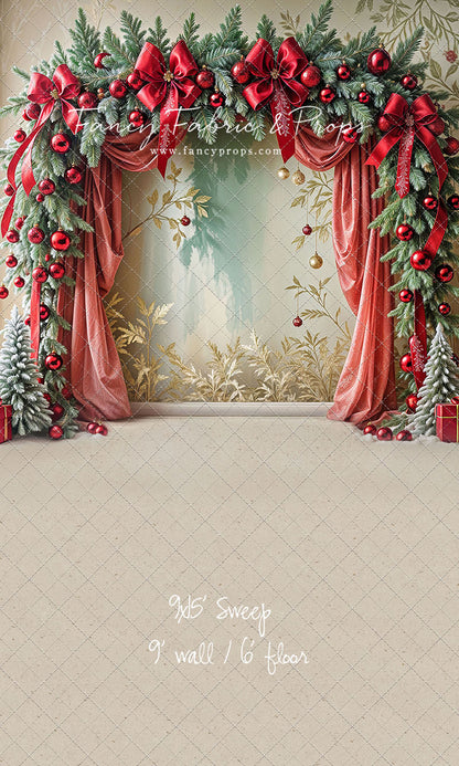 Bowtied Vintage Christmas - with Sweep Option