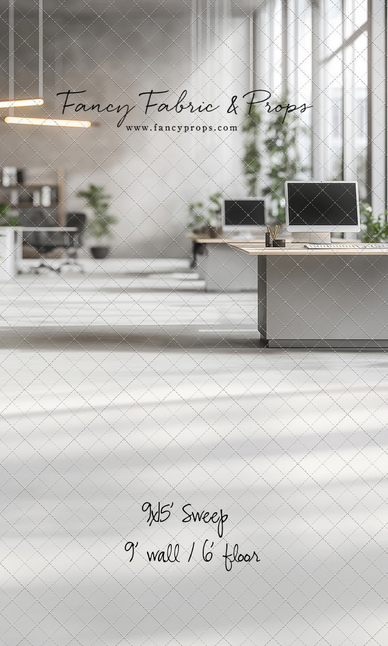 Bright & Modern Workspace - With Sweep Option