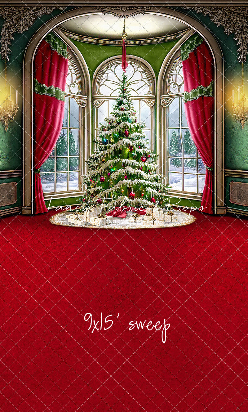 Cathedral Christmas - Red Carpet Option - with Sweep Option