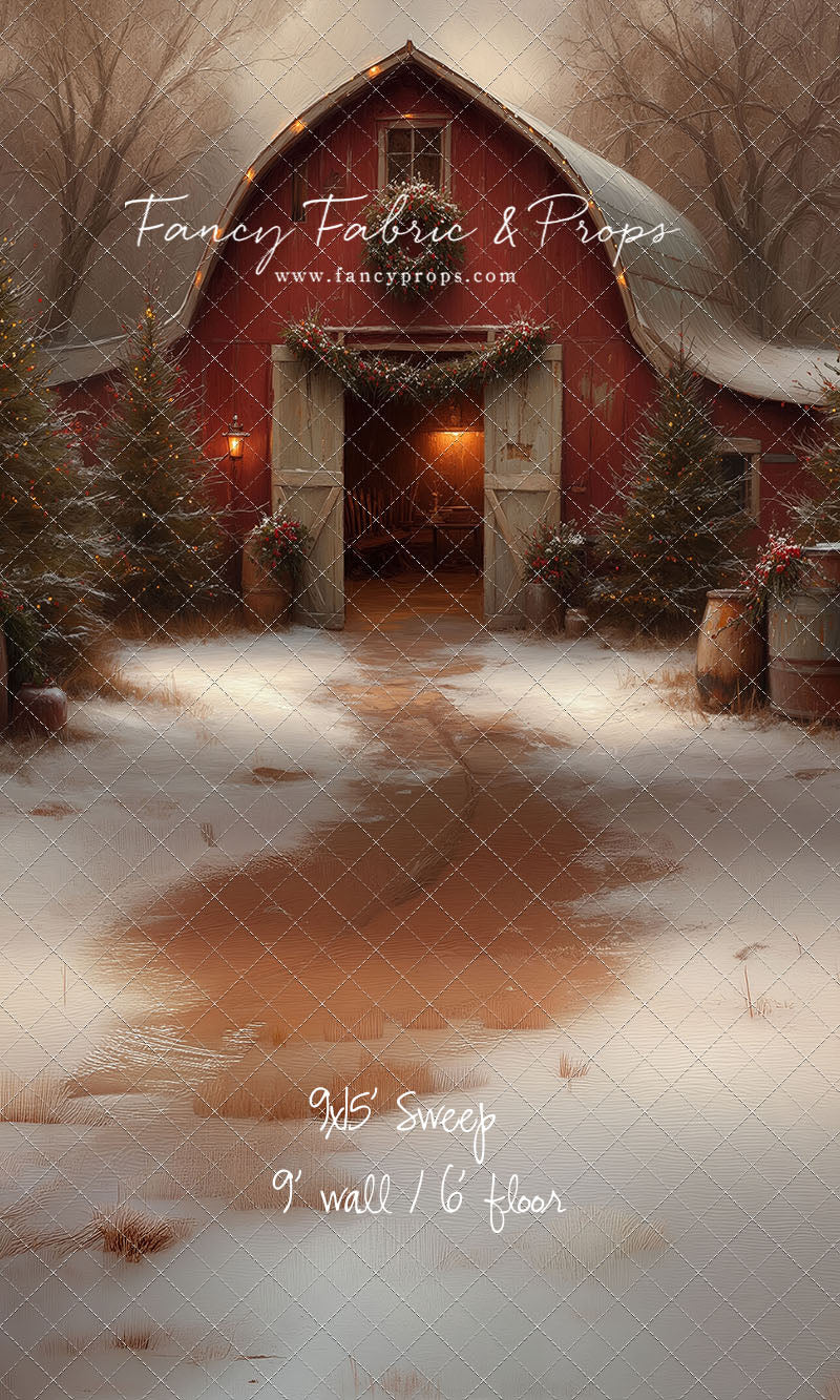 Christmas Barn Glow - with Sweep Option