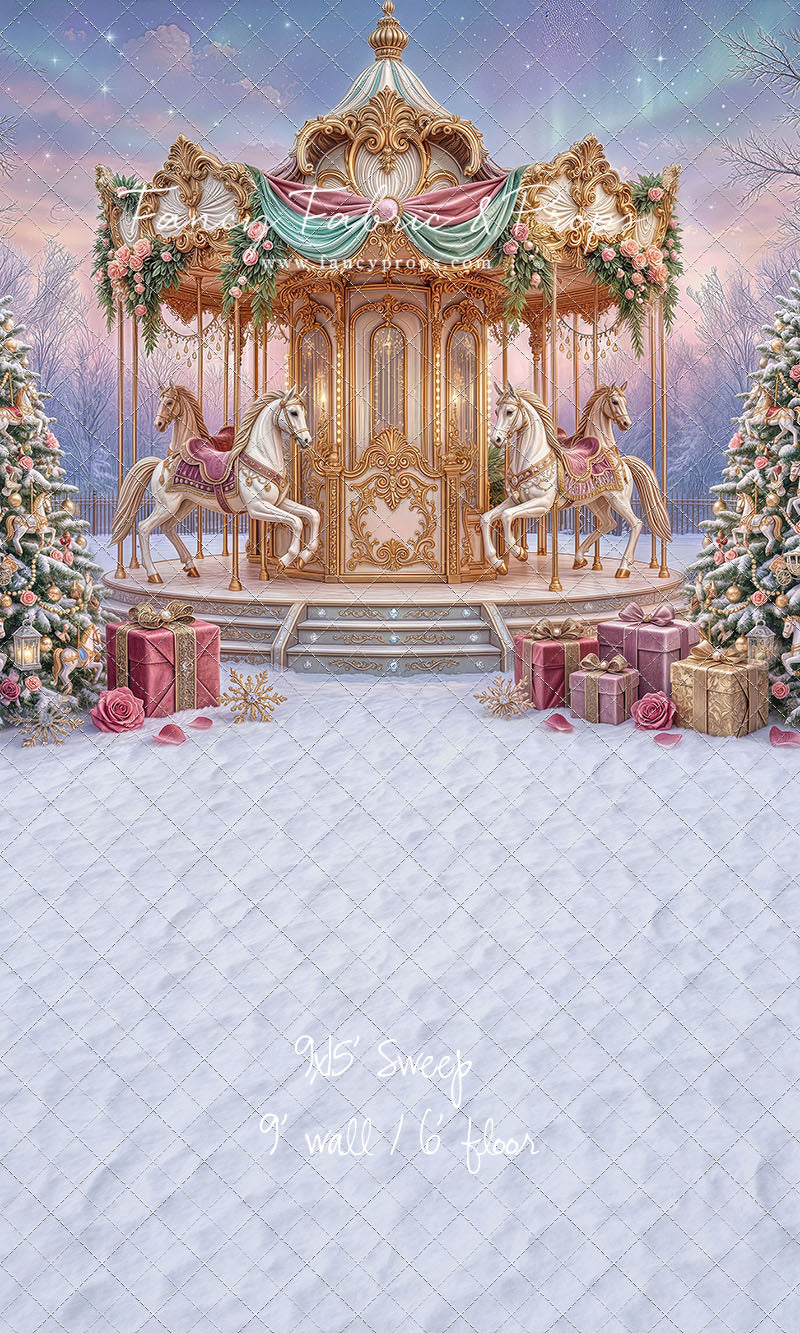 Christmas Carnation Carousel - With Sweep Option
