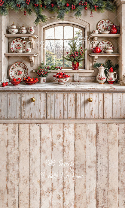 Christmas China Cabinet - With Sweep Option