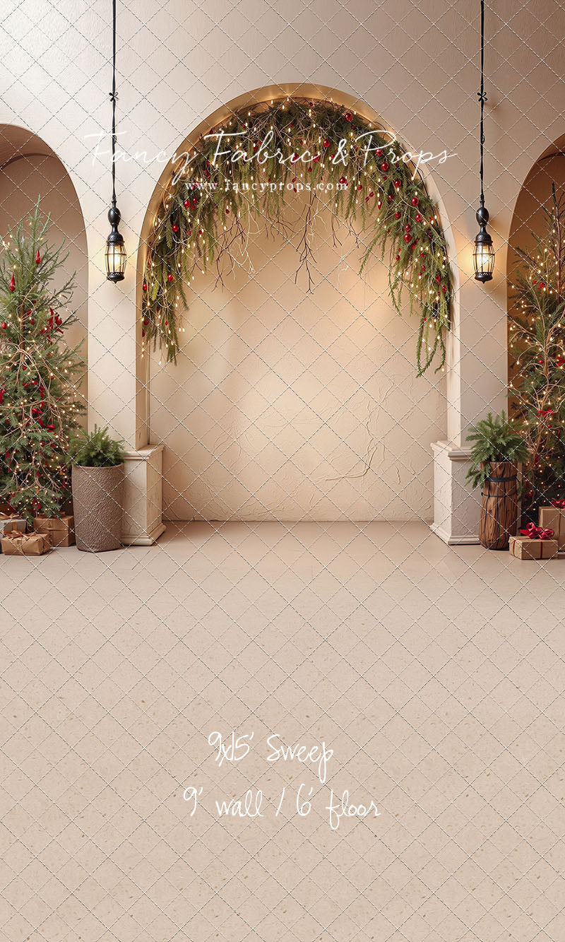 Christmas Courtyard Arch - With Sweep Option