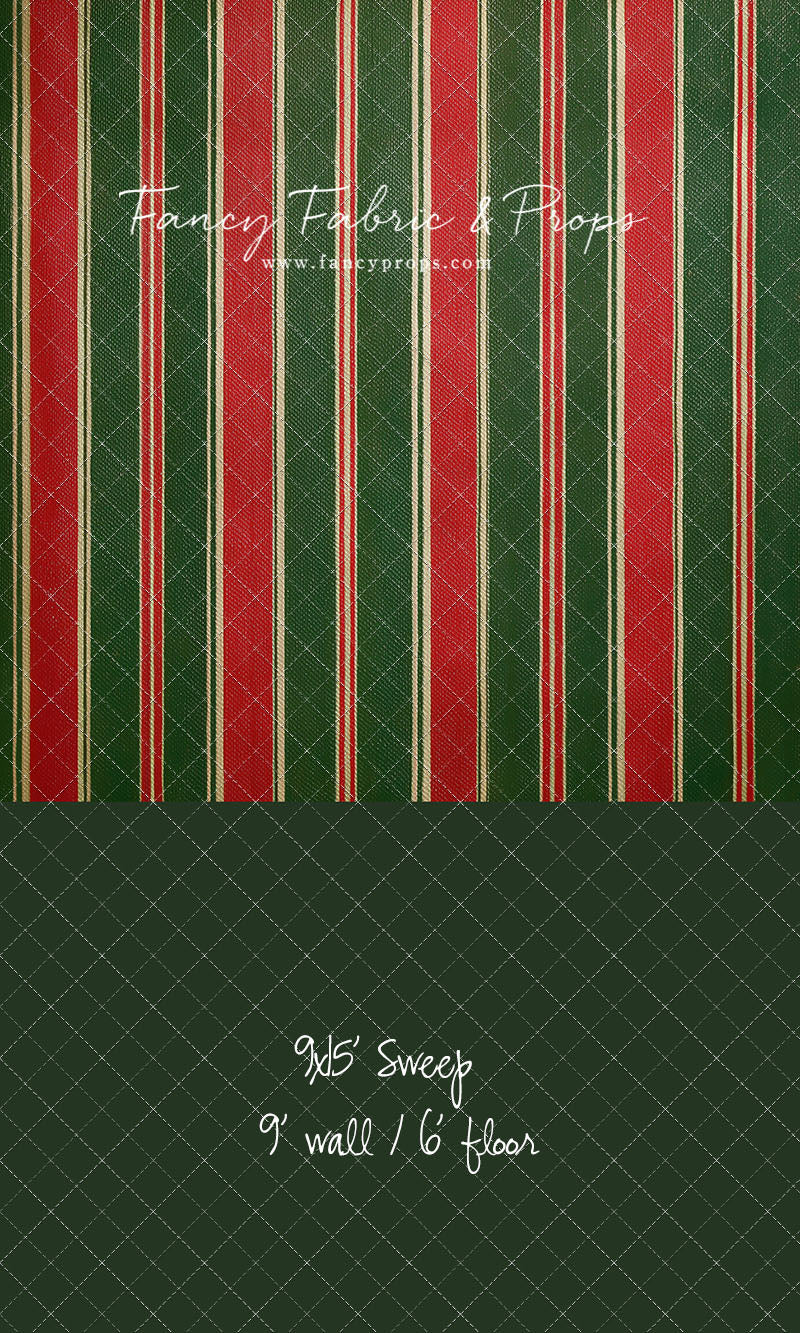 Classic Christmas Stripe - With Sweep Option