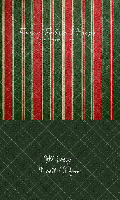 Classic Christmas Stripe - With Sweep Option